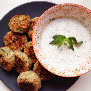 Puten-Zucchini-Bällchen